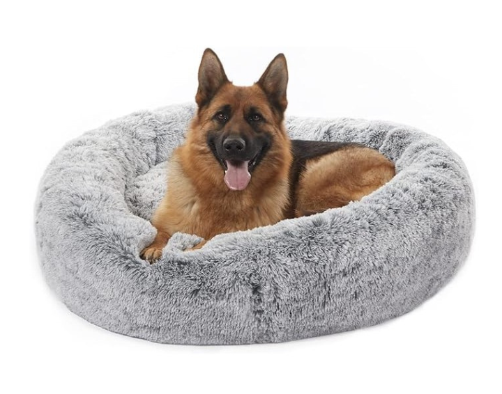 Bedfolks Calming Donut Dog Bed